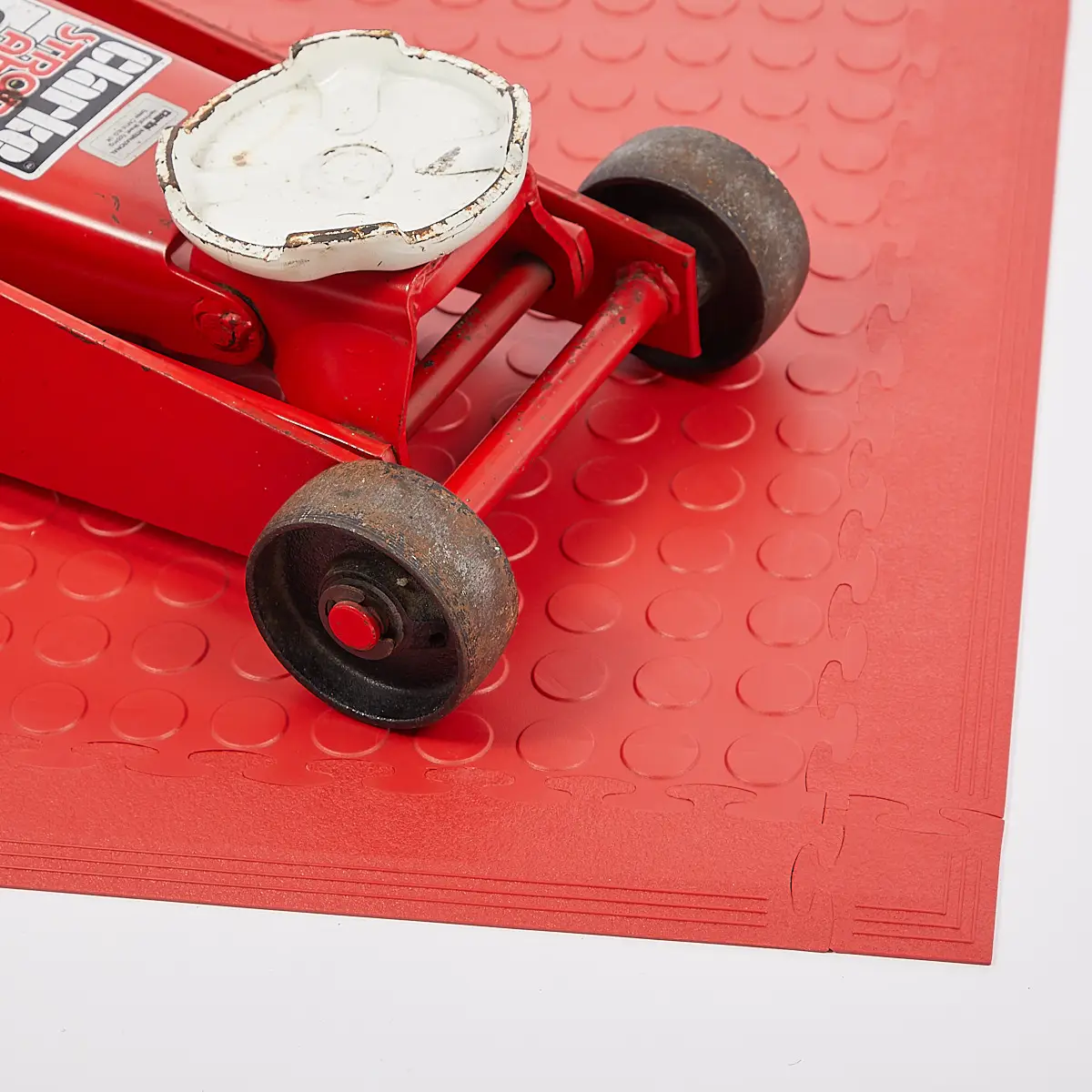 DuraStud™ Solid PVC Floor Tile 50cm (Red)