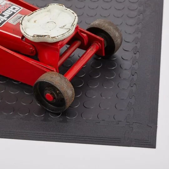 DuraStud™ Solid PVC Floor Tile 50cm (Dark Grey)