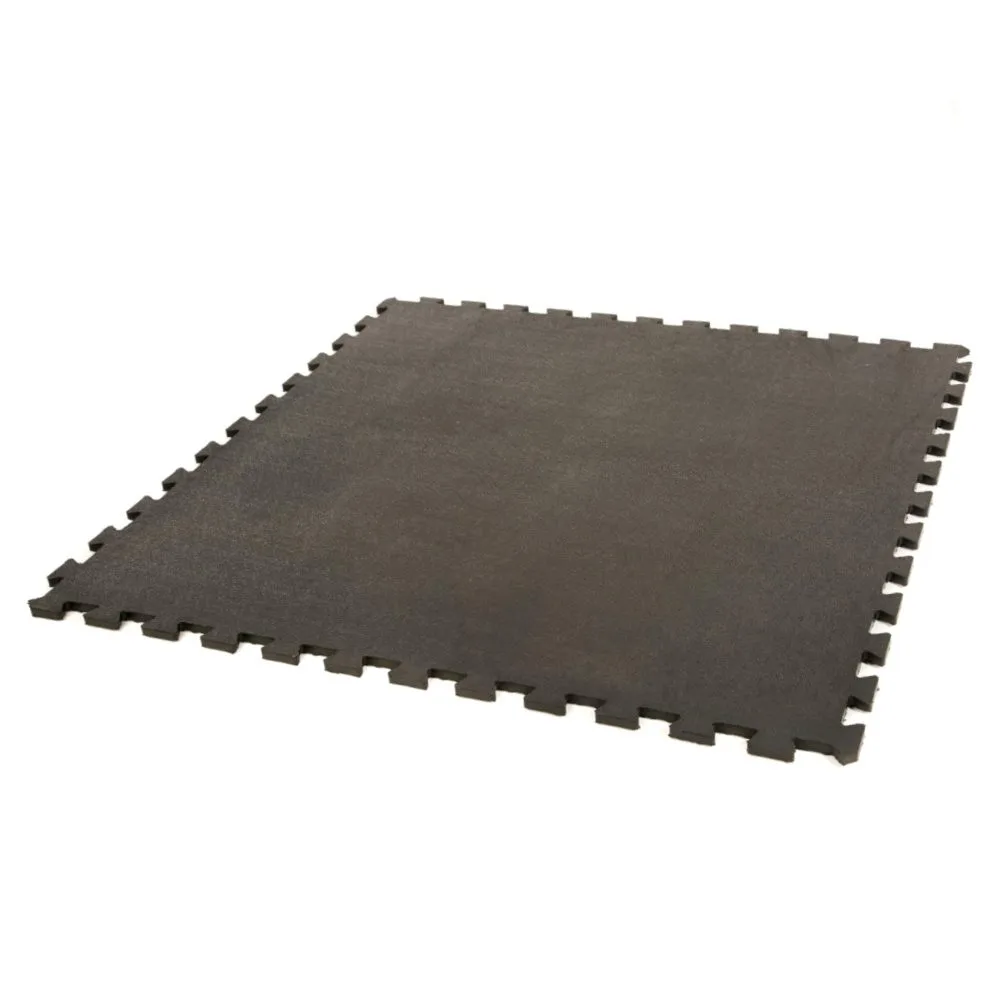 100cm black solid rubber gym flooring