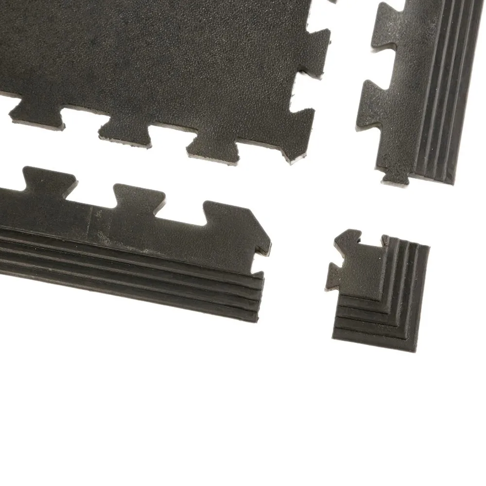 GYMGUARD 100cm Solid Rubber Gym Flooring 17mm (Black) - Image 7