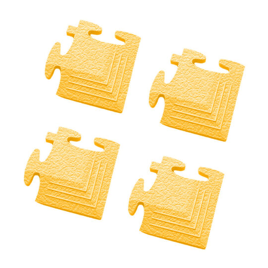 PVC Floor Tile Corner Set (Yellow) | Duramat UK