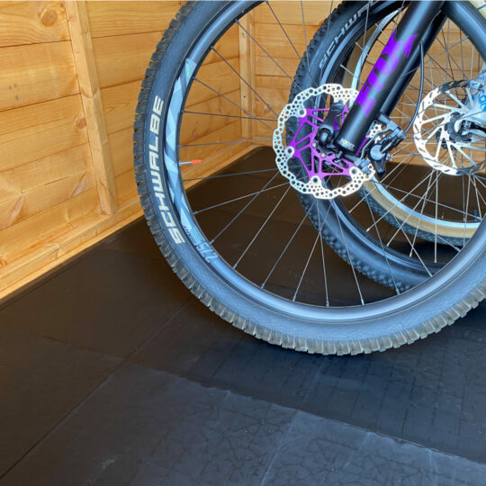 BaseLock Plastic Floor Tiles 30cm Black Matt | Duramat UK