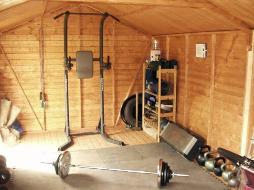 GymGuard™ Rubber Flooring Gym Shed | Duramat UK