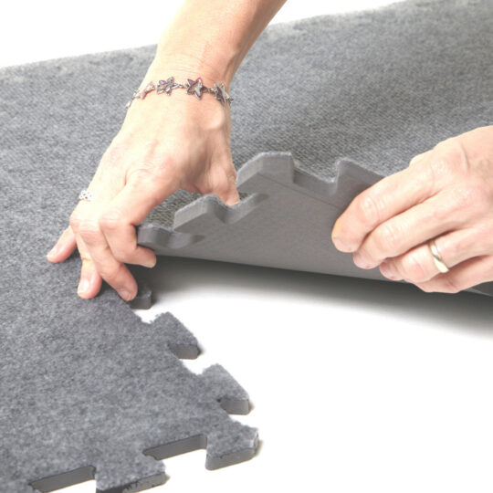 Essential EVA Foam Carpet Tile 50cm (Light Grey) | Duramat UK