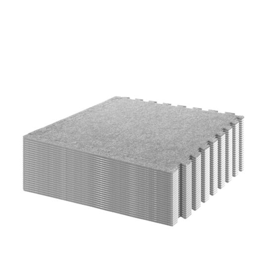 Essential EVA Foam Carpet Tile 50cm 25 Pack (Light Grey) | Duramat UK