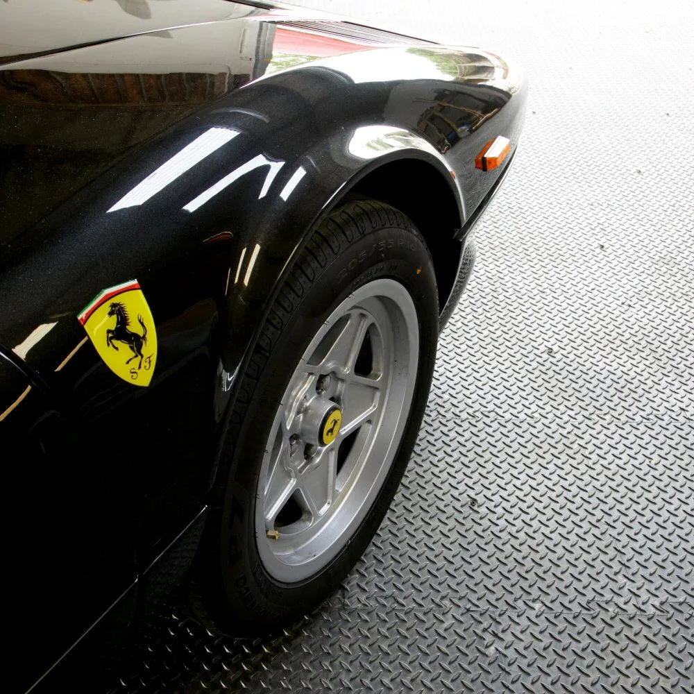 Black Checker PVC Garage Floor Tiles 50cm (60 Pack / 5m x 3m) + 6 FREE Ramps - Image 5