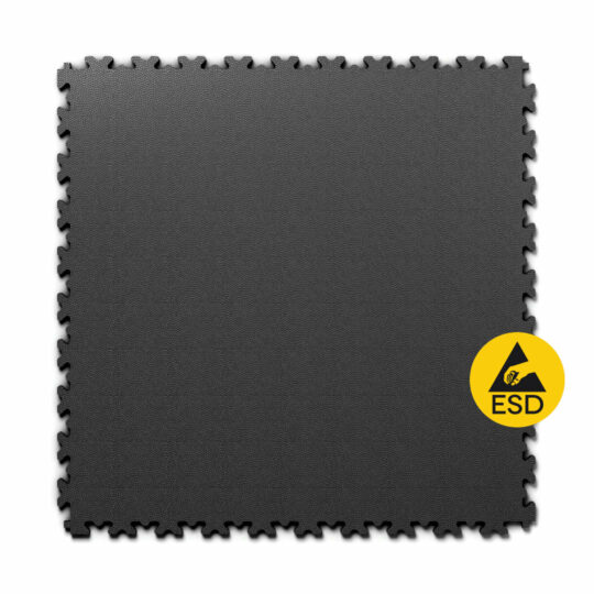 DuraStat ESD Anti-Static PVC Floor Tile 50cm (Black) | Duramat UK