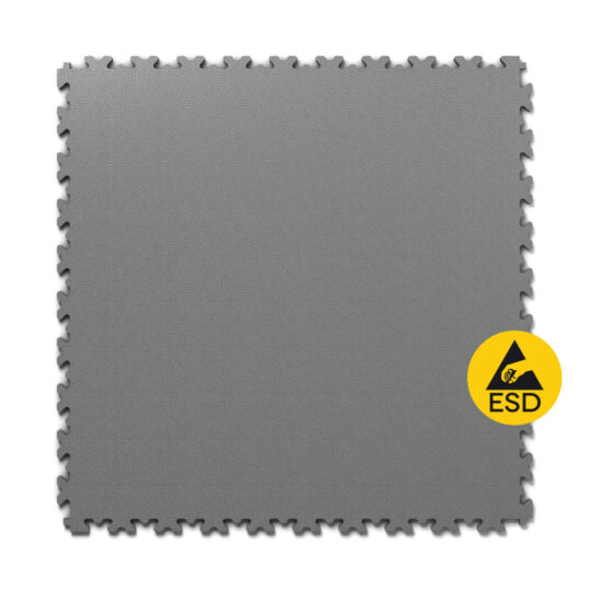 DuraStat ESD Anti-Static PVC Floor Tile 50cm (Grey) | Duramat UK