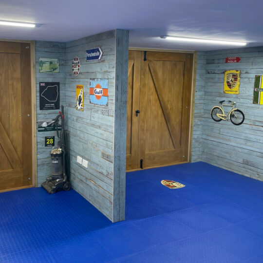 DuraStud™ Solid PVC Floor Tile 50cm (Blue)