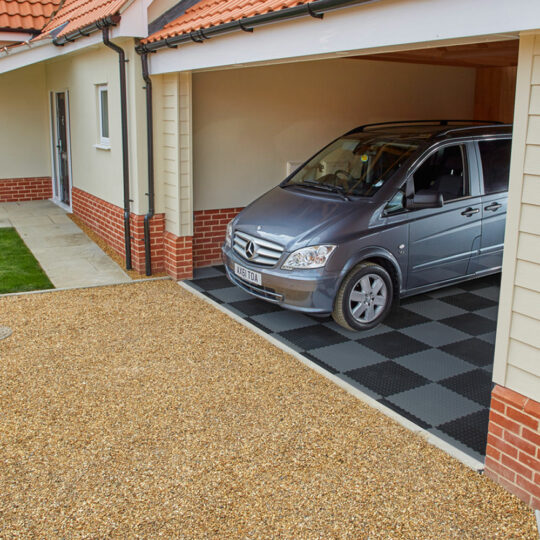 DuraStud™ Solid PVC Floor Tile 50cm (Dark Grey)