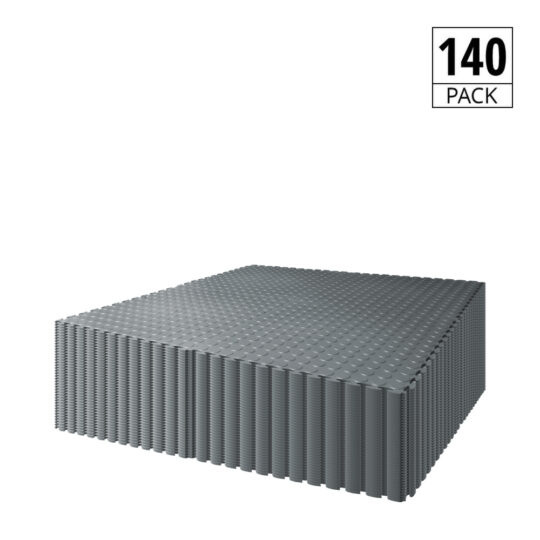 DURASTUD Garage Floor Tiles PVC 50cm (Dark Grey)