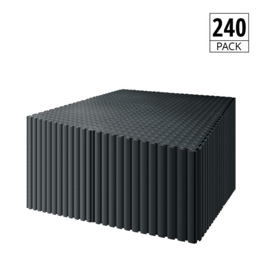 DuraStud™ Garage Floor Tiles PVC 50cm (Black) | Duramat UK