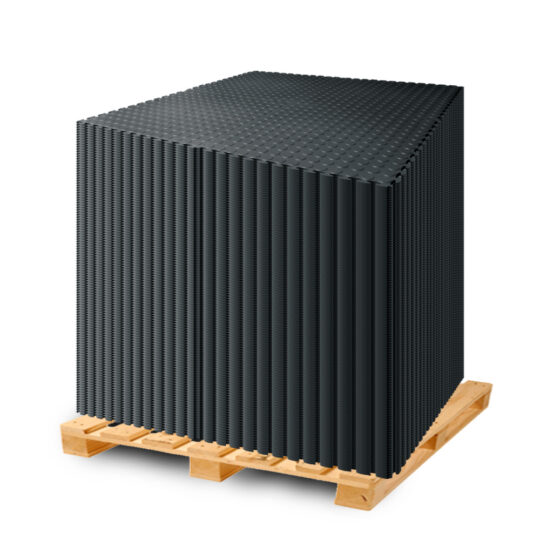 DuraStud™ Garage Floor Tiles PVC 50cm (Black) | Duramat UK