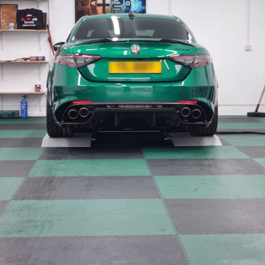 DuraTile™ PVC Garage Floor Tiles 50cm Racing Green | Duramat UK