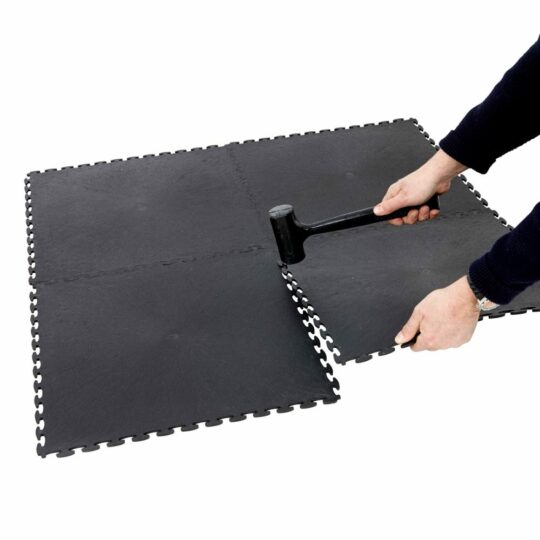 DuraTile™ PVC Garage Floor Tiles 50cm Black | Duramat UK