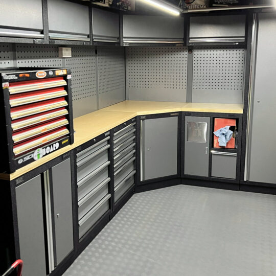 DuraTread™ Solid PVC Garage Floor Tiles 50cm Grey | Duramat UK