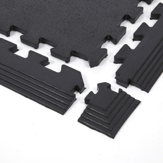 GymGuard™ 50cm Solid Rubber Gym Flooring 17mm (Black)