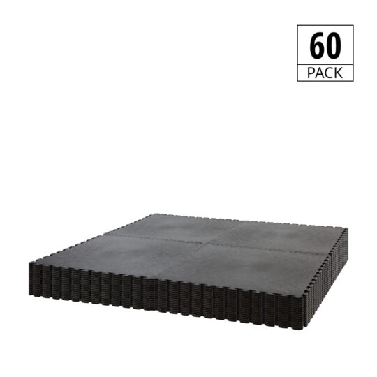DuraTile™ PVC Garage Floor Tiles 50cm Black | Duramat UK