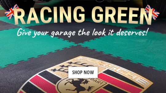 Racing Green Garage Floor Tiles | Duramat UK
