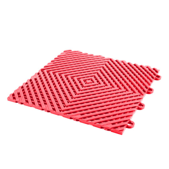 Garage Floor Tiles - VentLock™ Vented - 30cm (Red)