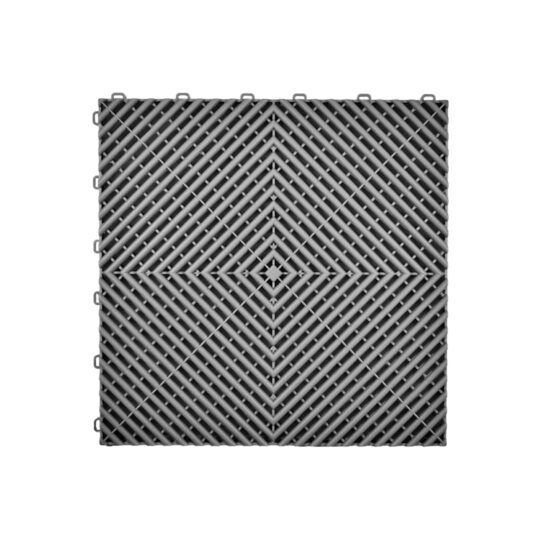 VentLock™ XL 40cm Performance Garage Floor Tiles (Light Grey) | Duramat UK
