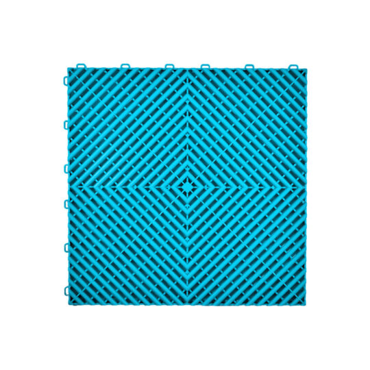 VentLock™ XL 40cm Performance Garage Floor Tiles (Turqoise) | Duramat UK